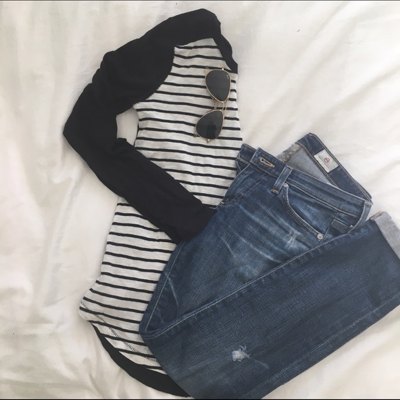 Madewell long sleeve stripe shirt