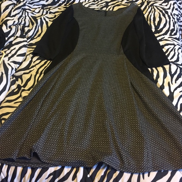 Black and Grey Dress