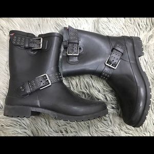 Ralph Lauren Moto-Rain booties