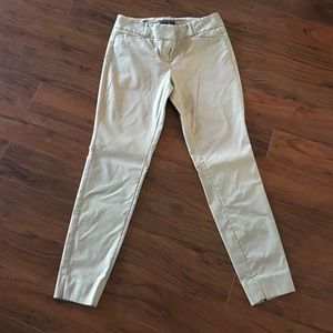 The Limited Exact Stretch khaki skinny ankle pants