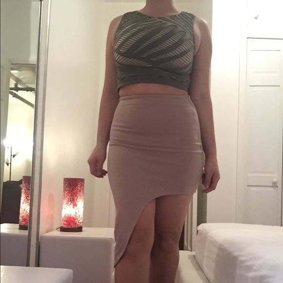 Skirt and Bebe top