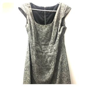 Business casual knee length gray dress