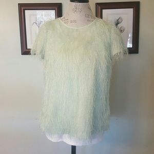 NWT Ann Taylor fuzzy top