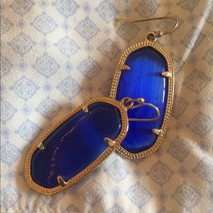 Kendra Scott Elle earrings in cobalt
