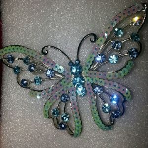 Large butterfly pin