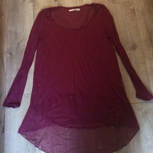 Pretty deep red Free People tunic