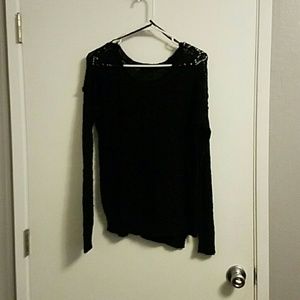Black long sleeve top