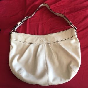 White coach hobo purse