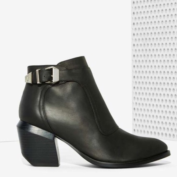 Jeffrey Campbell black maverik booties