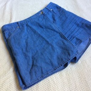 Denim skort