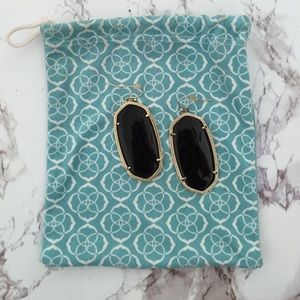 Kendra Scott black Danielle large earrings