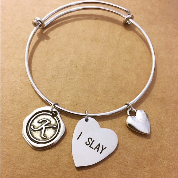 I Slay adjustable charm bracelet