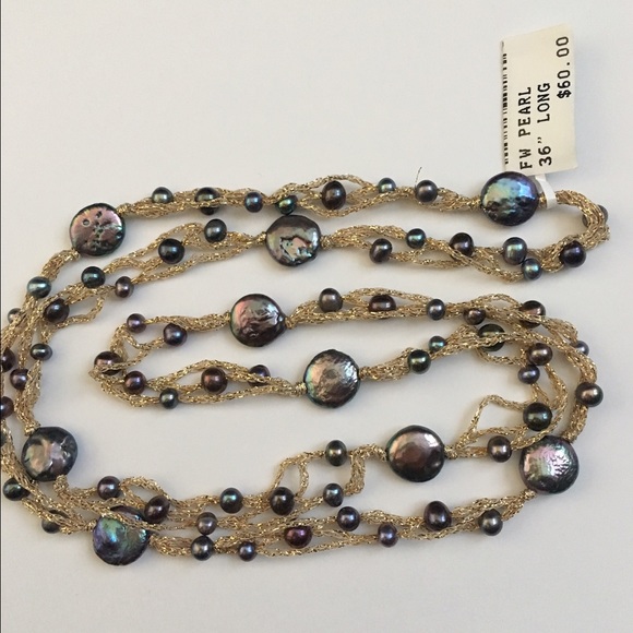 Hawaii Pearl Museum Jewelry - NWT Opal Pearl Bracelet Necklace