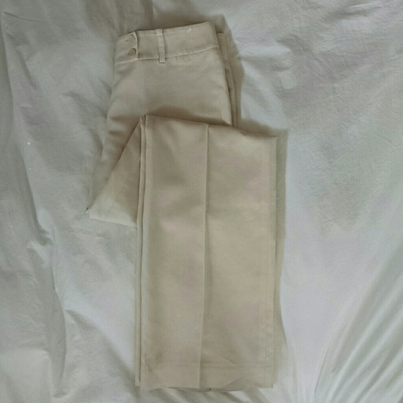 Ann Taylor winter white wide leg dress pants