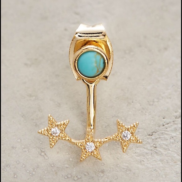 New Anthropologie Stars Align Front-Back Earrings