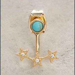 New Anthropologie Stars Align Front-Back Earrings