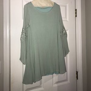 Sea green Altar'd State long sleeve dress