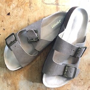 J sport leather sandals