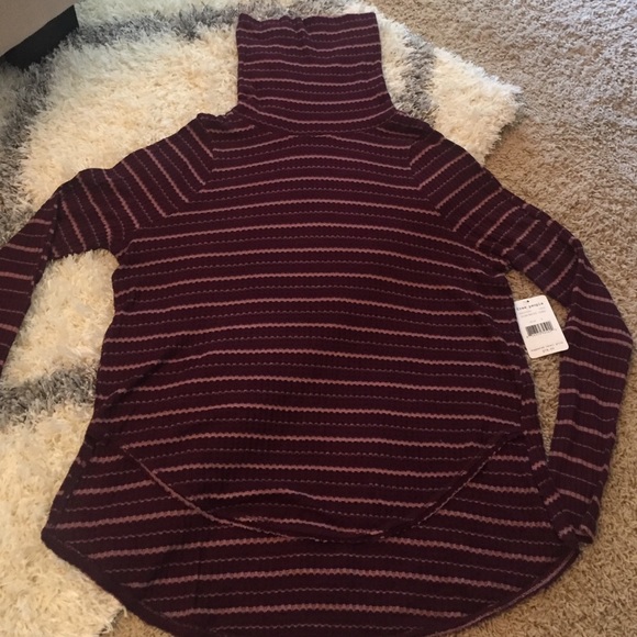 NWT Free People Ultra Soft Waffle Turtleneck