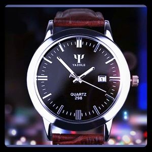 Yazole men's analog stainless steel watch Quartz