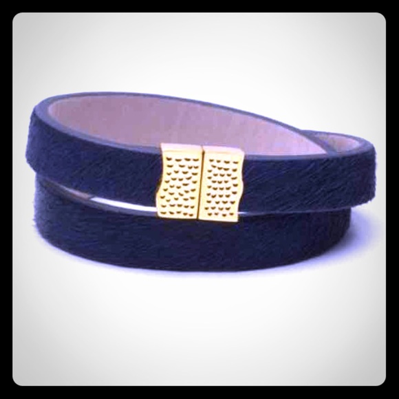 RUSTIC CUFF HALEY NAVY & GOLD bracelet or choker!