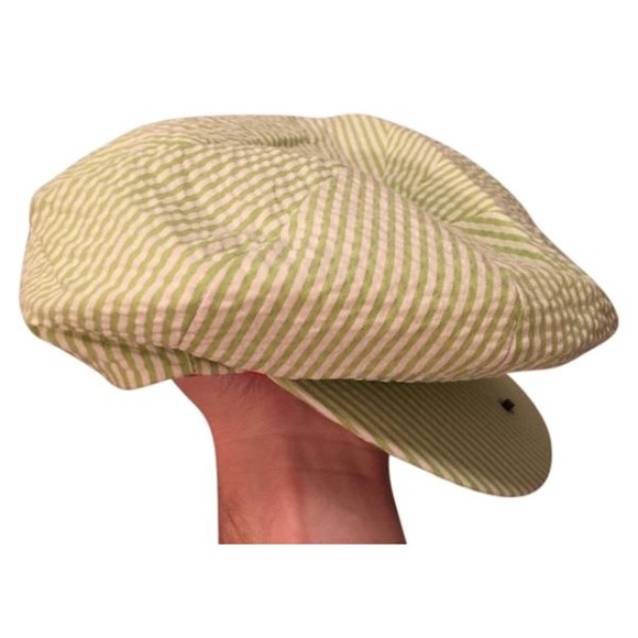 seersucker newsboy cap