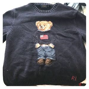 Navy blue bear Ralph Lauren sweater