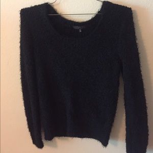 Black fuzzy sweater