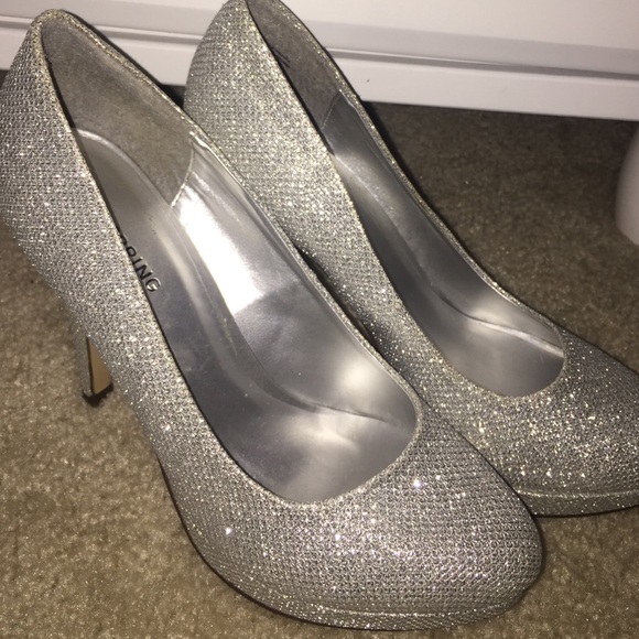 sparkly high heels