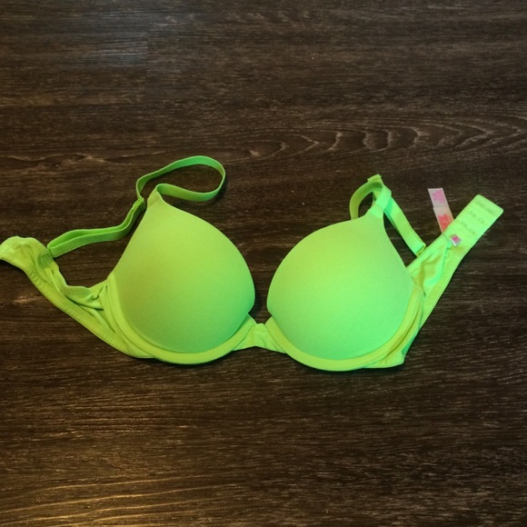 Victoria Secret Pink bright Bren push up bra 32B