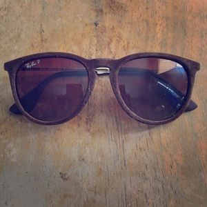 Ray-ban women's Erika velvet brown sunglasses