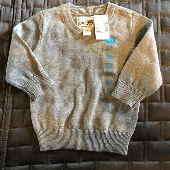 Toddler heather grey sweater