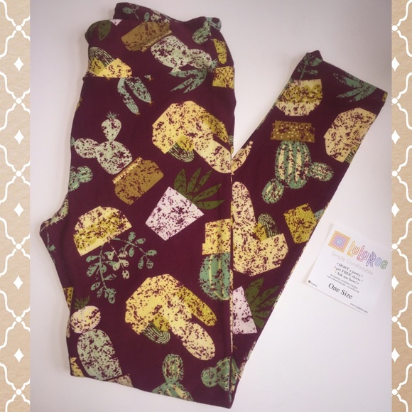 Lularoe Cactus One Size Leggings OS
