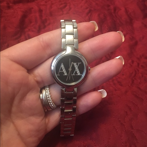 Armani exchange silver women's watch