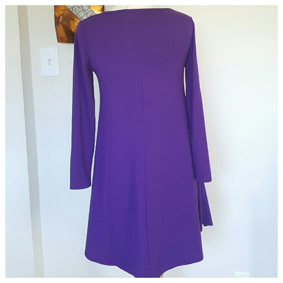 Firm Price - Asymmetrical Purple Dress SM - Picture 3 of 4