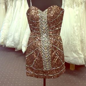 Bronze Cocktail Dress