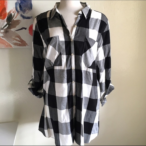 Boutique Tops - Plaid tunic