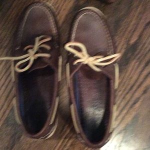 Pair of brown Authentic Original Sperry boat shoes