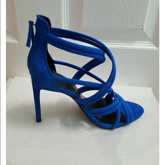 Zara blue heels