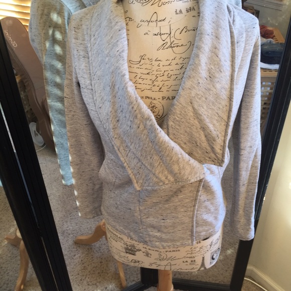 Anthro sweatshirt jacket/sweater