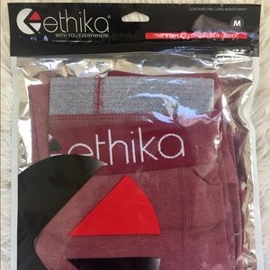 Ethika Boxer Briefs "Burgundy" The Staple Fit
