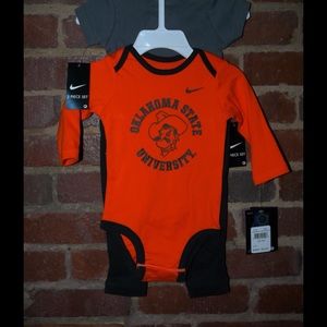Baby Oklahoma State University 3/6 & 6/9 Outfits