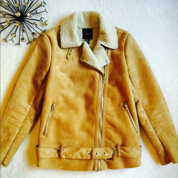 FOREVER 21 FAUX SUEDE JACKET