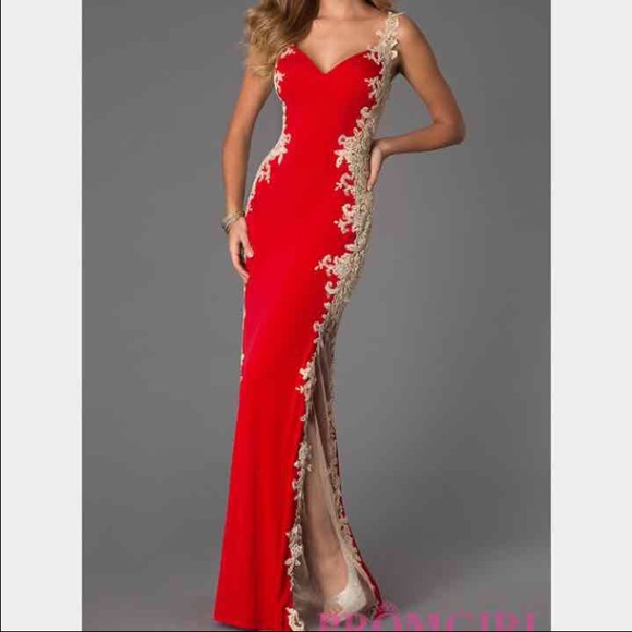 red and gold frocks