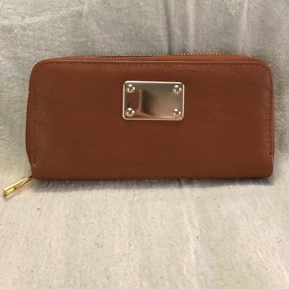 Faux Brown Leather Wallet