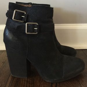 Lucky Brand black suede boot
