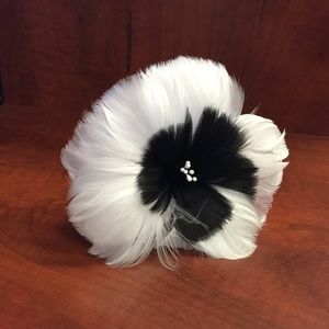 Handcrafted Feather Hair Flower by Alani Rose