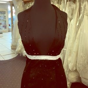 Black and white Prom dress