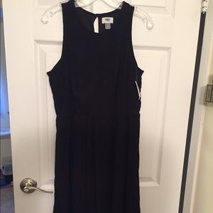 Old Navy Embroidered Crepe Dress, lined Black, MP