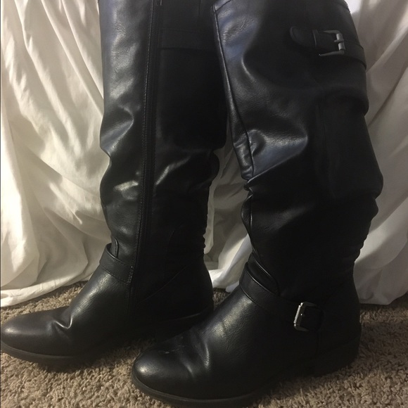 tall black boots ( FROM MACY'S)